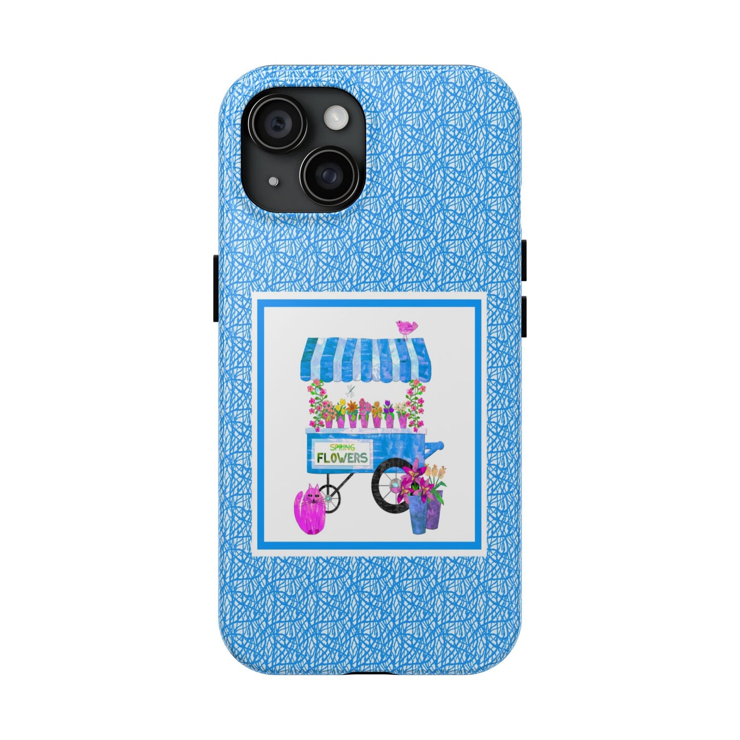 Spring Flower Cart Collage Tough Phone Cases