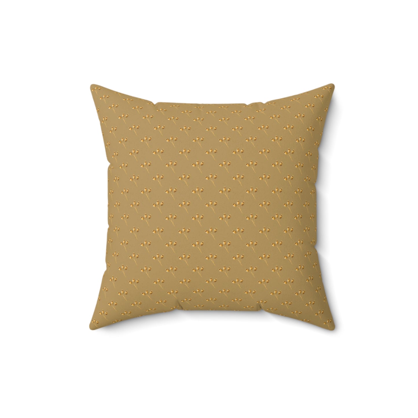 Golden Seed Pods Spun Polyester Square Pillow