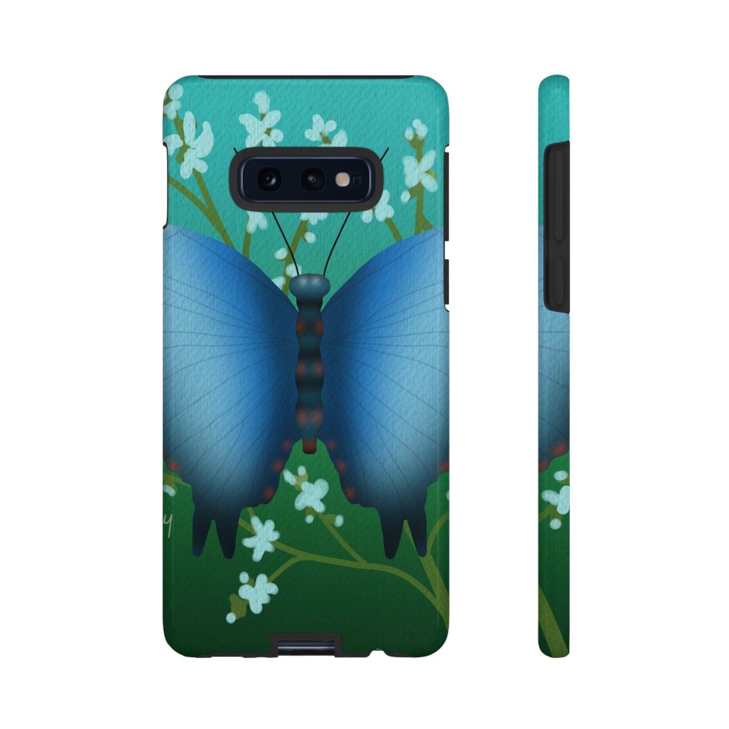 Blue Butterfly Tough Phone Case