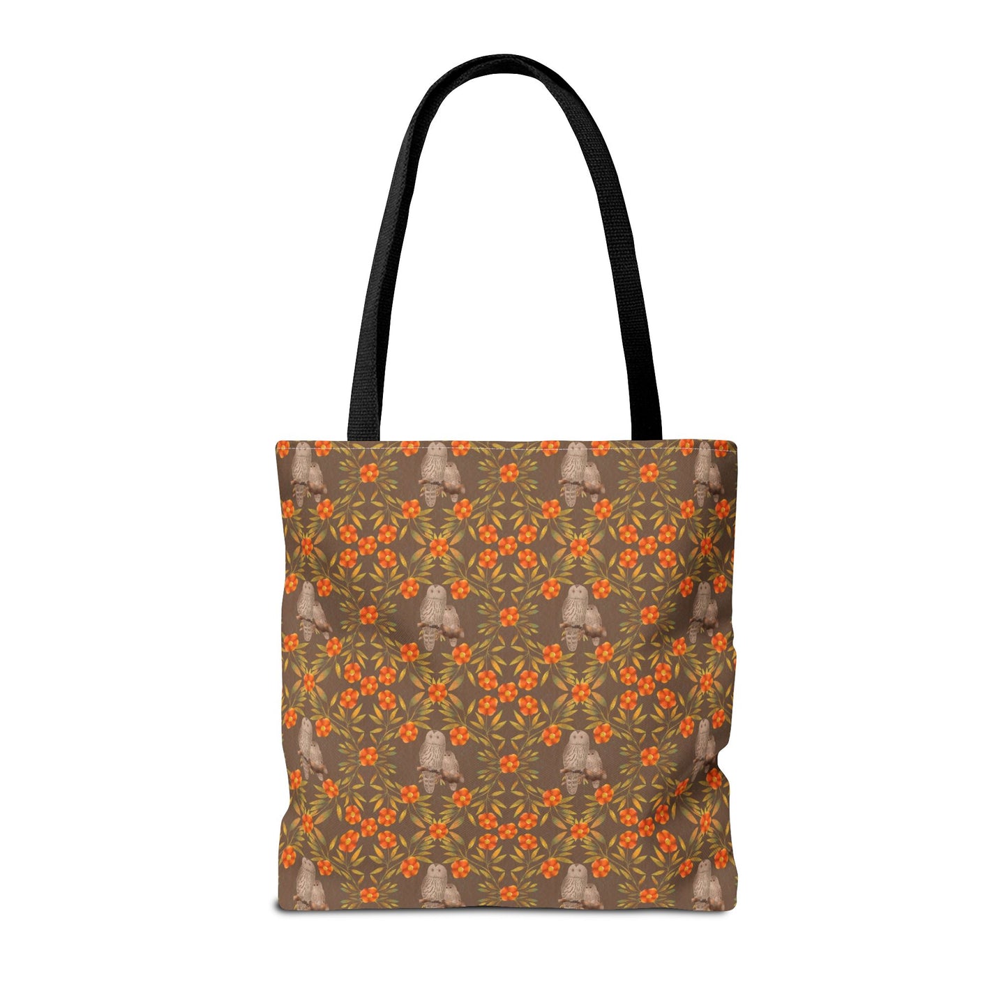 Owls and Flowering Vines Tote Bag