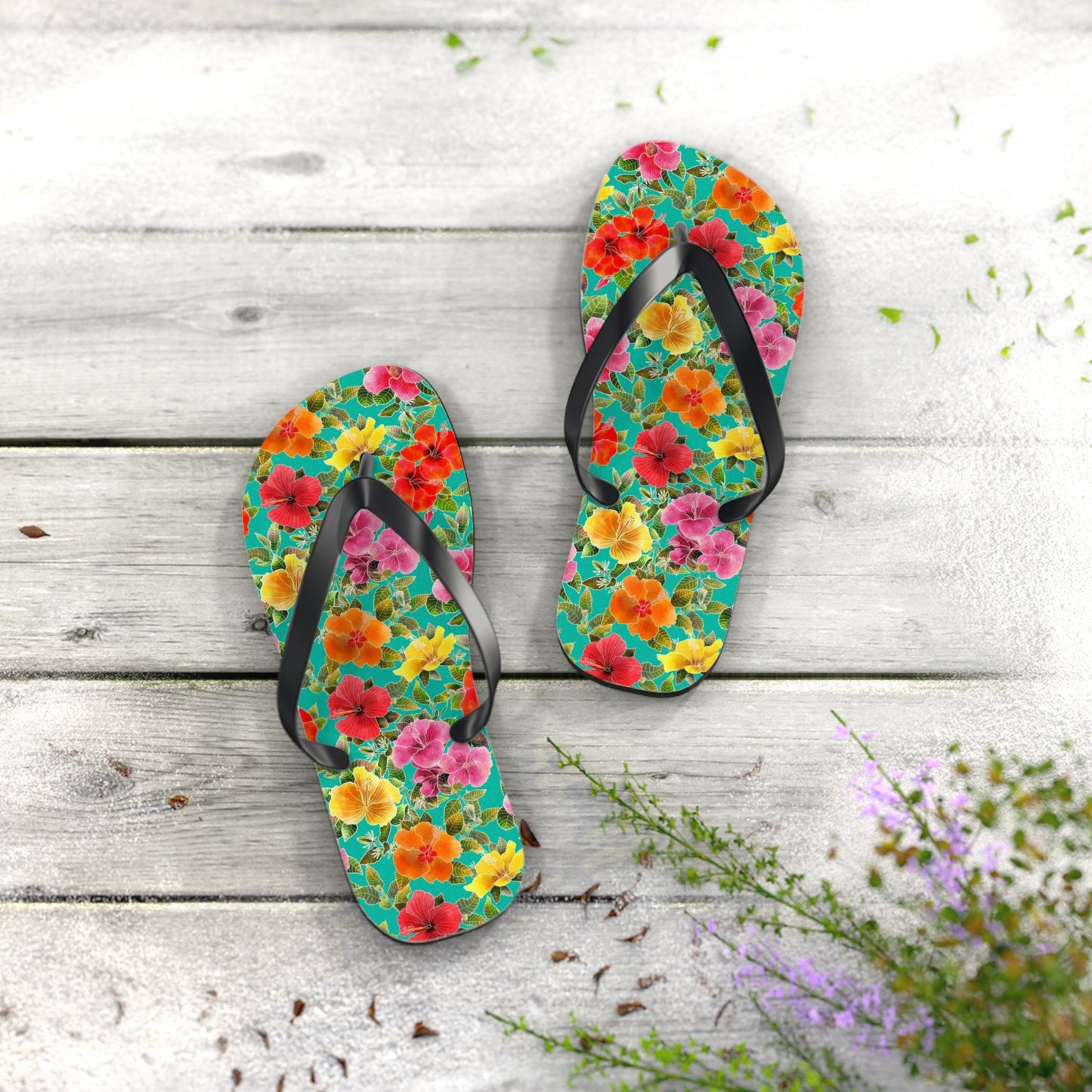 Hibiscus Garden Flip Flops