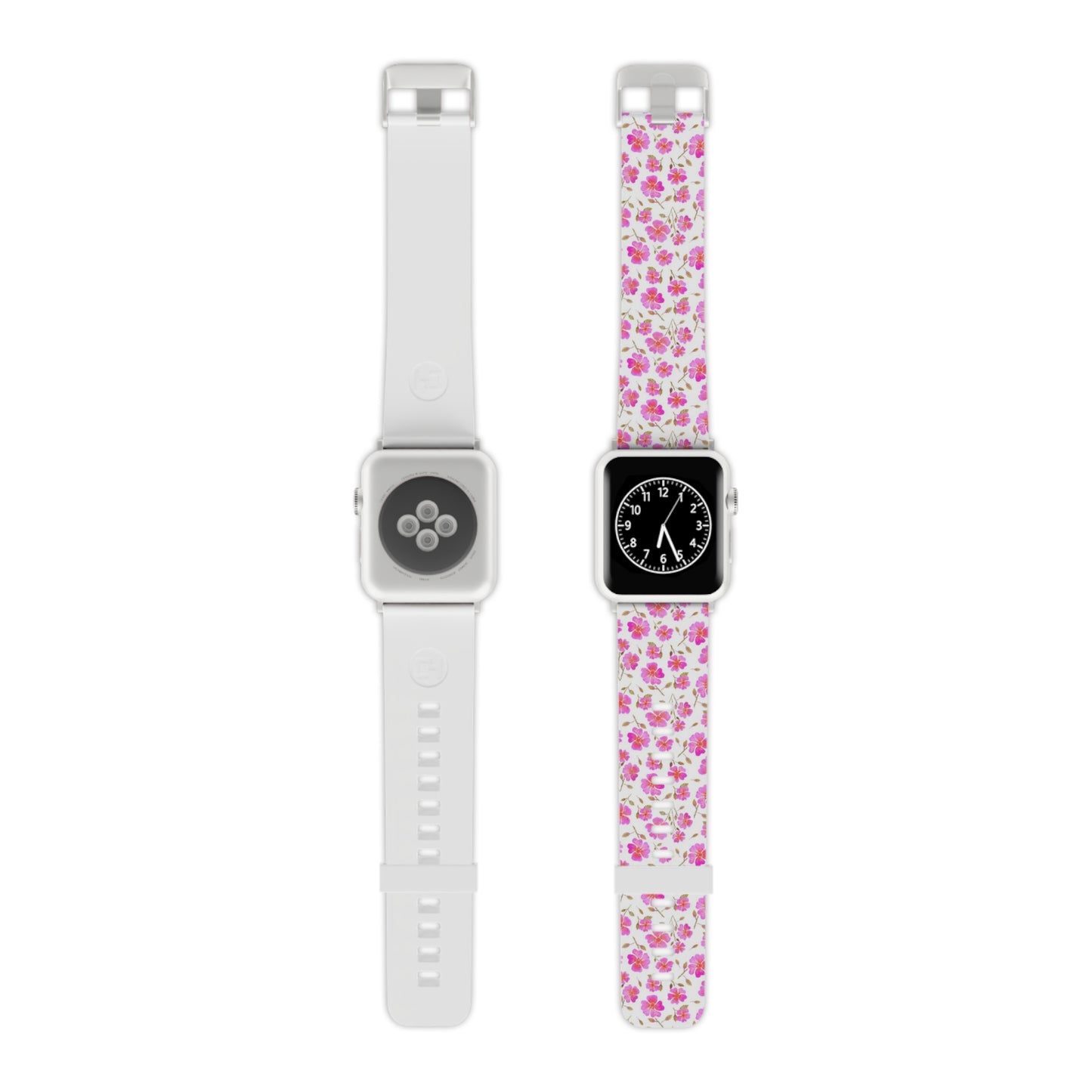 Hot Pink Wild Roses Watch Band for Apple Watch
