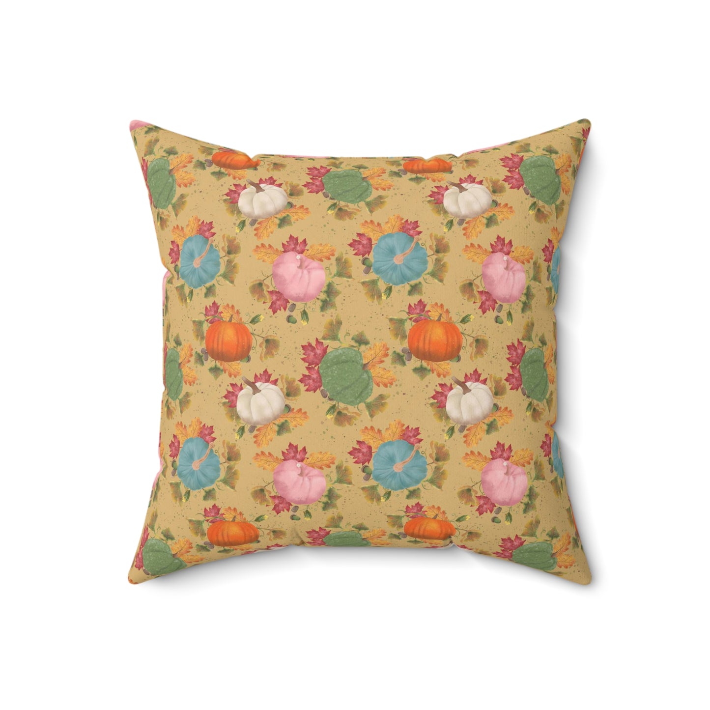 Colorful Pumpkins Spun Polyester Square Pillow