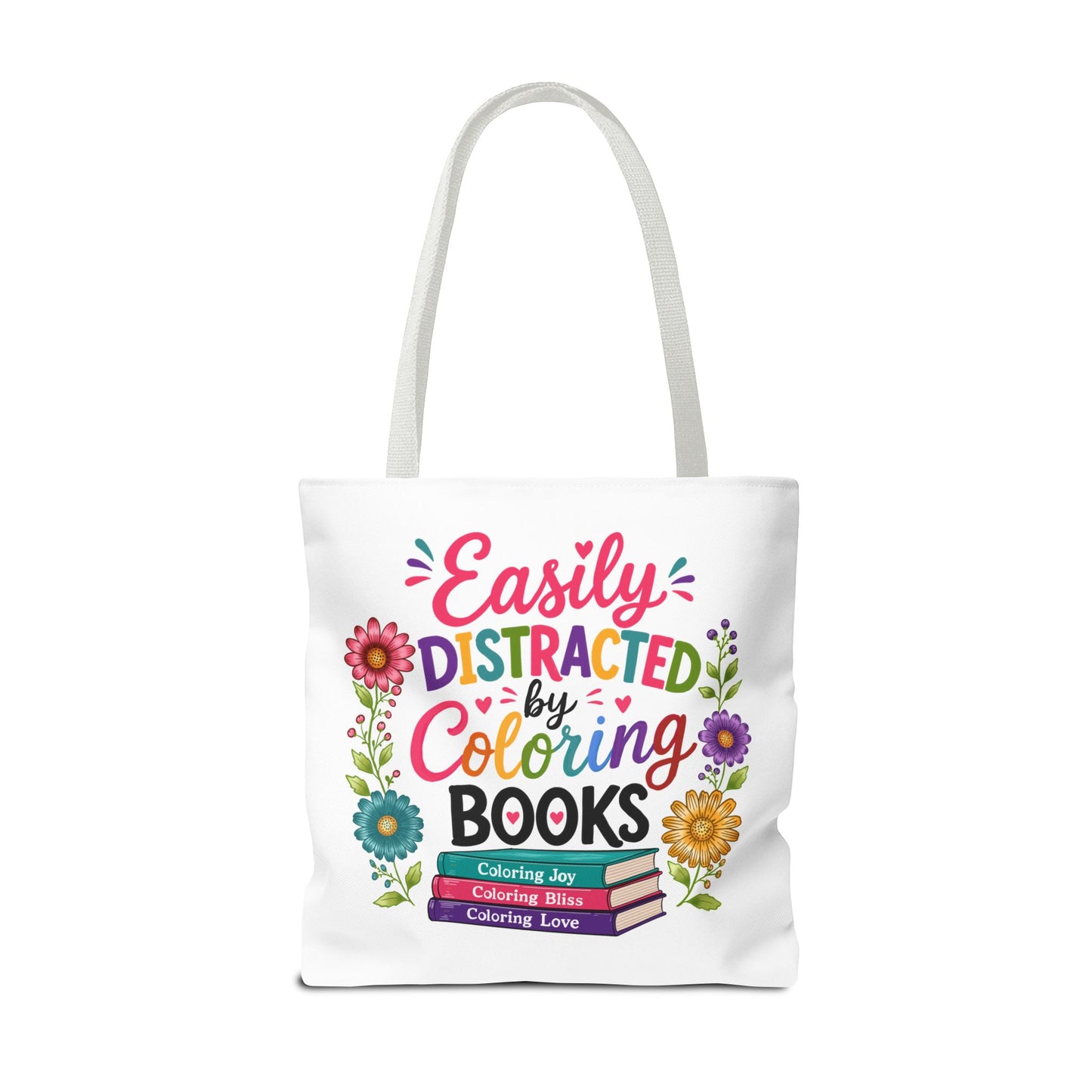 Easily Distracted by Coloring Books Tote Bag