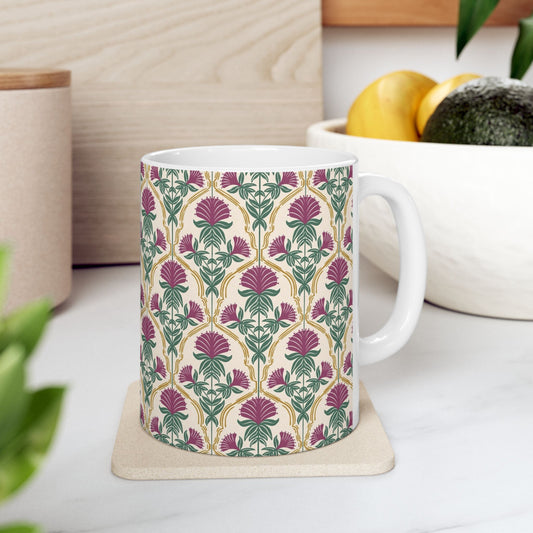 Bergamot Flowers Ceramic Mug 11oz & 15oz