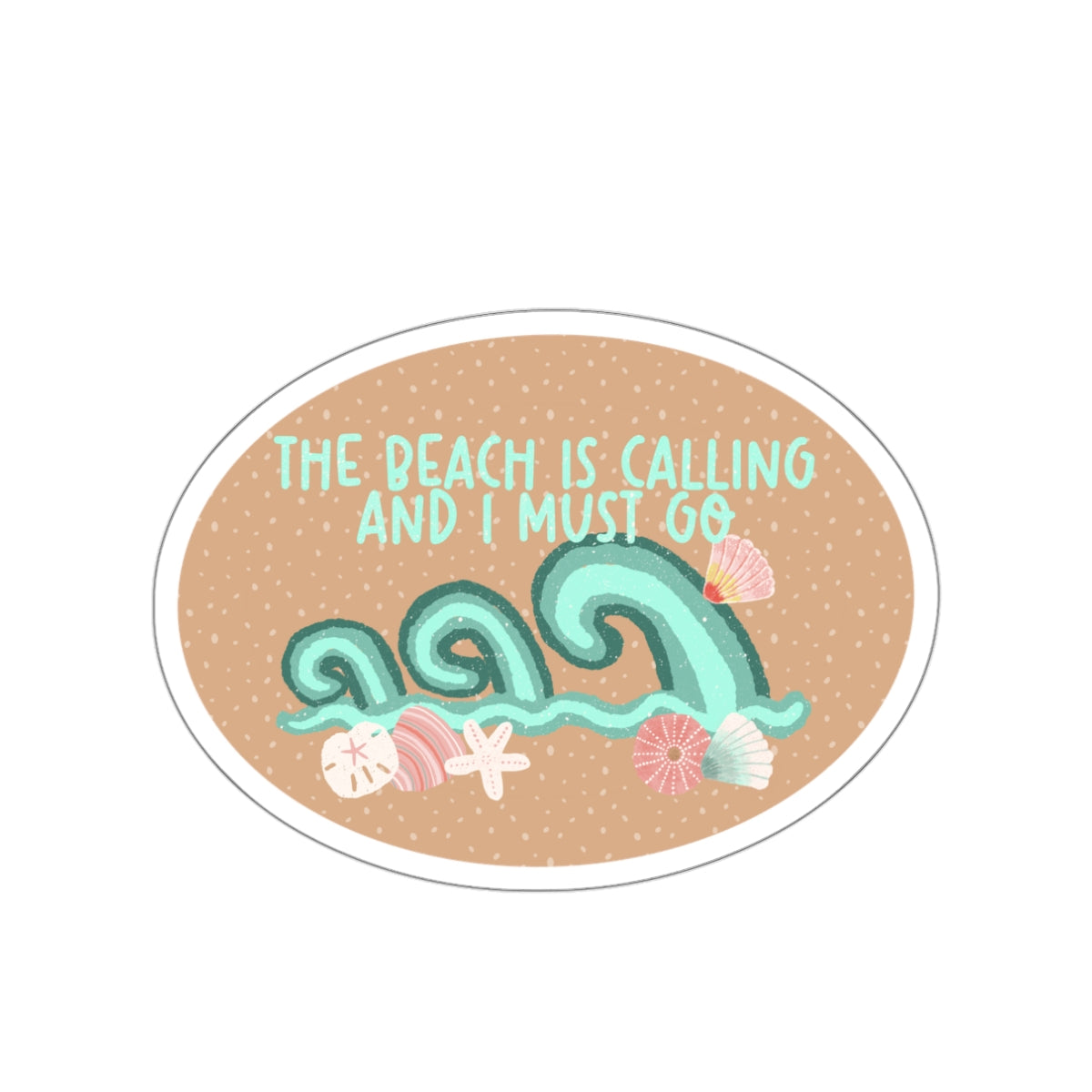 The Beach is Calling Die-Cut Stickers