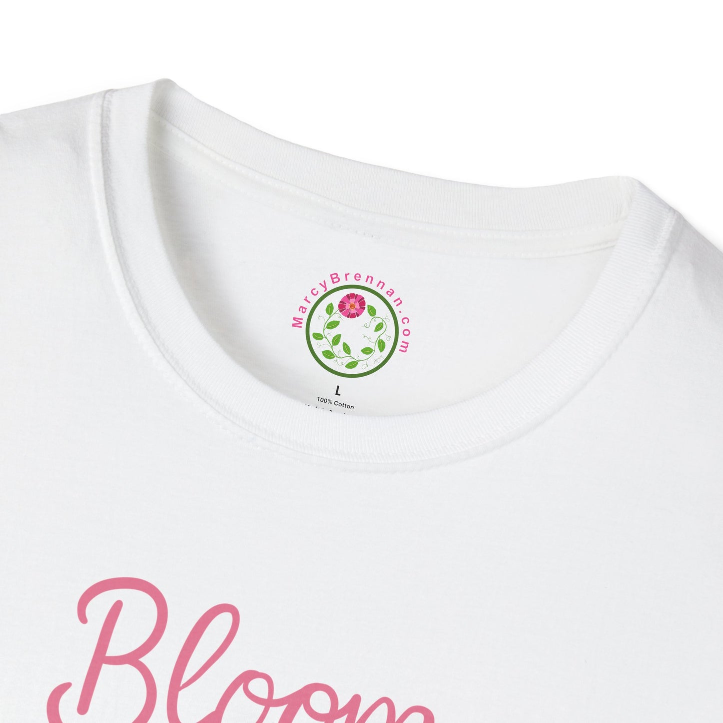 Bloom in Faith T-Shirt — Floral Inspirational Christian Tee