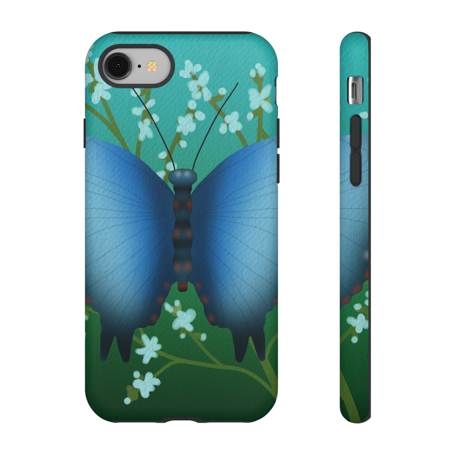 Blue Butterfly Tough Phone Case