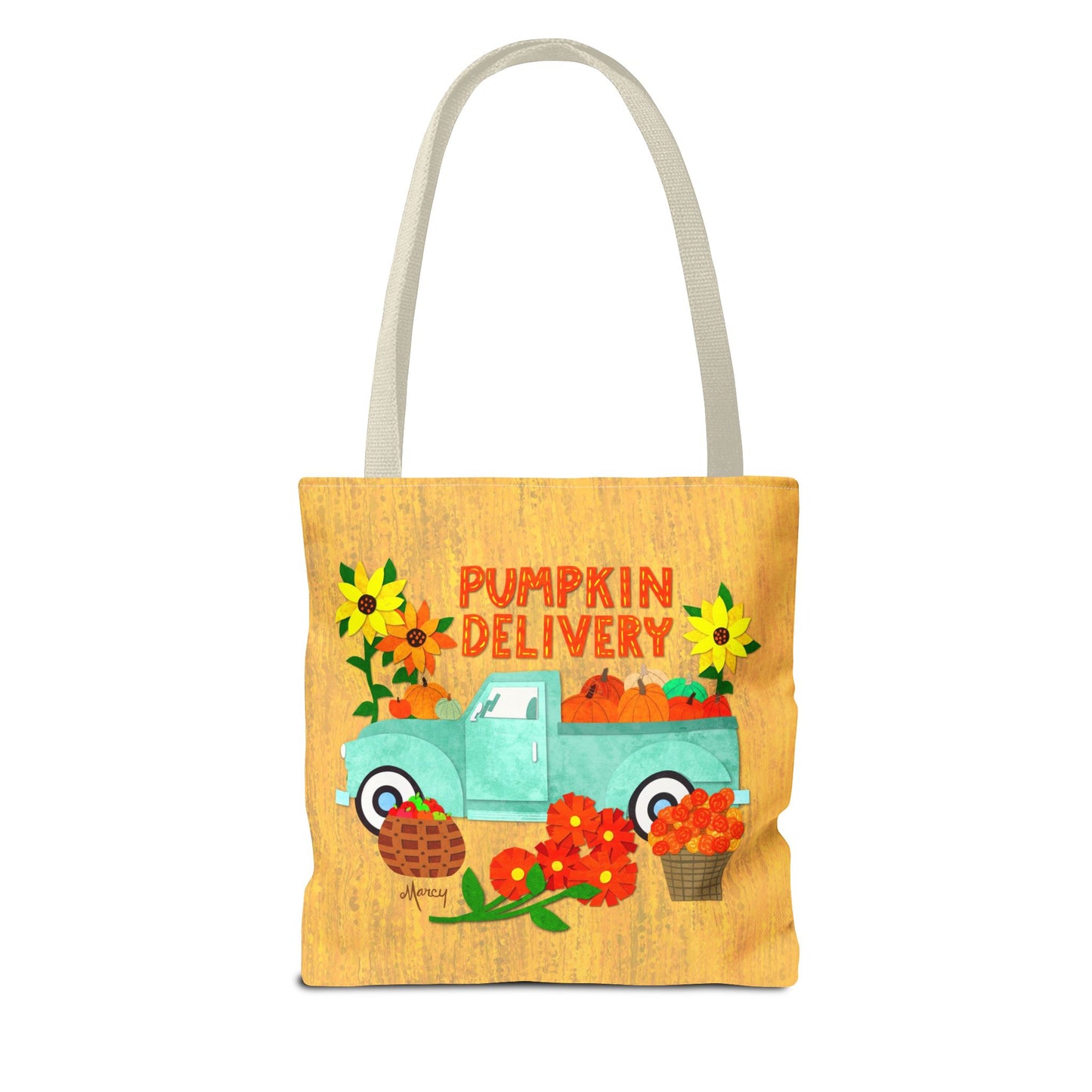 Pumpkin Delivery Collage Tote Bag