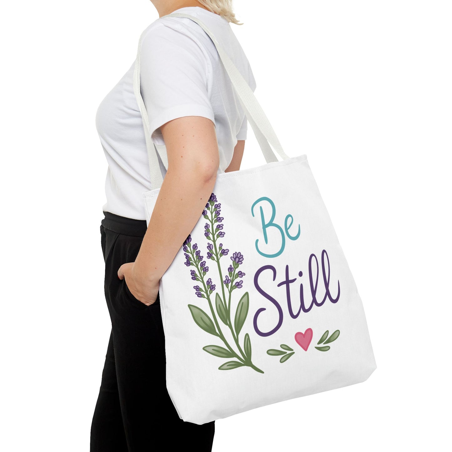 Be Still Lavender Tote Bag