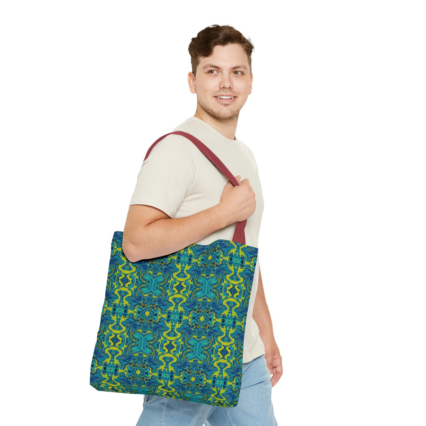 Boho Psychedelic Liquify Tote Bag