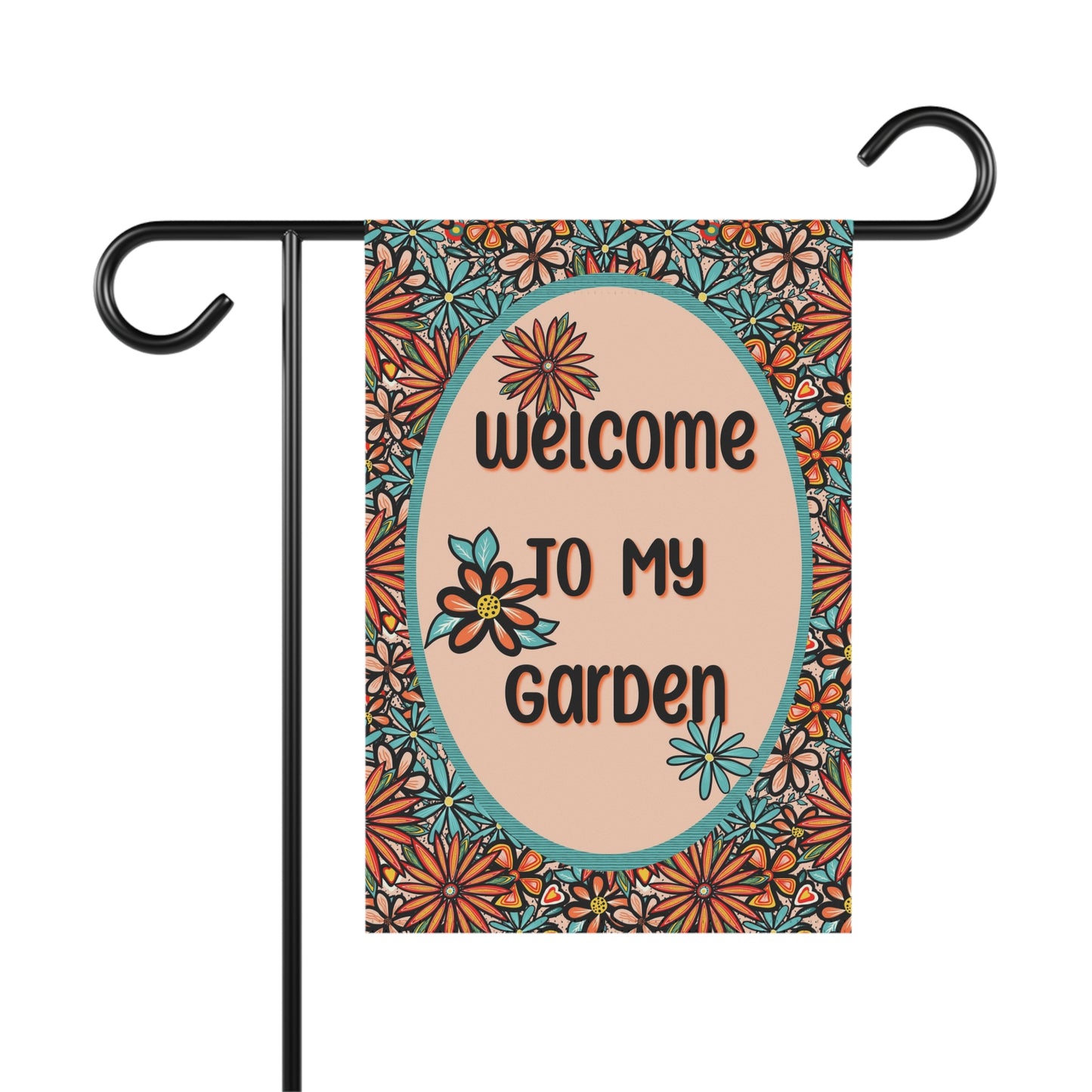 Flower Power - Welcome to my Garden - Garden Banner