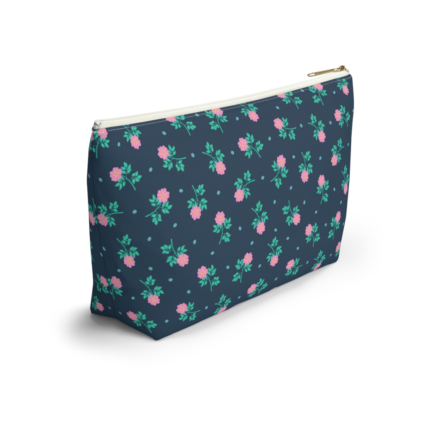 Wild Roses Chintz Accessory Pouch