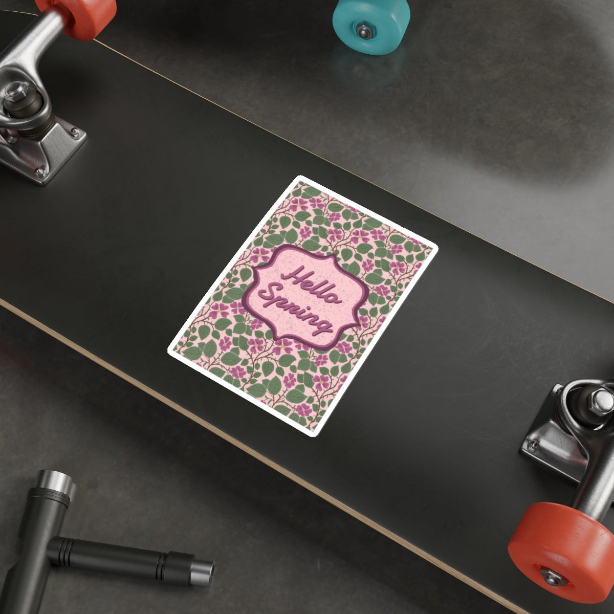 Pink Dogwoods — Hello Spring Die Cut Sticker