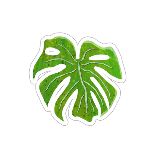 Monstera Leaf Die-Cut Stickers