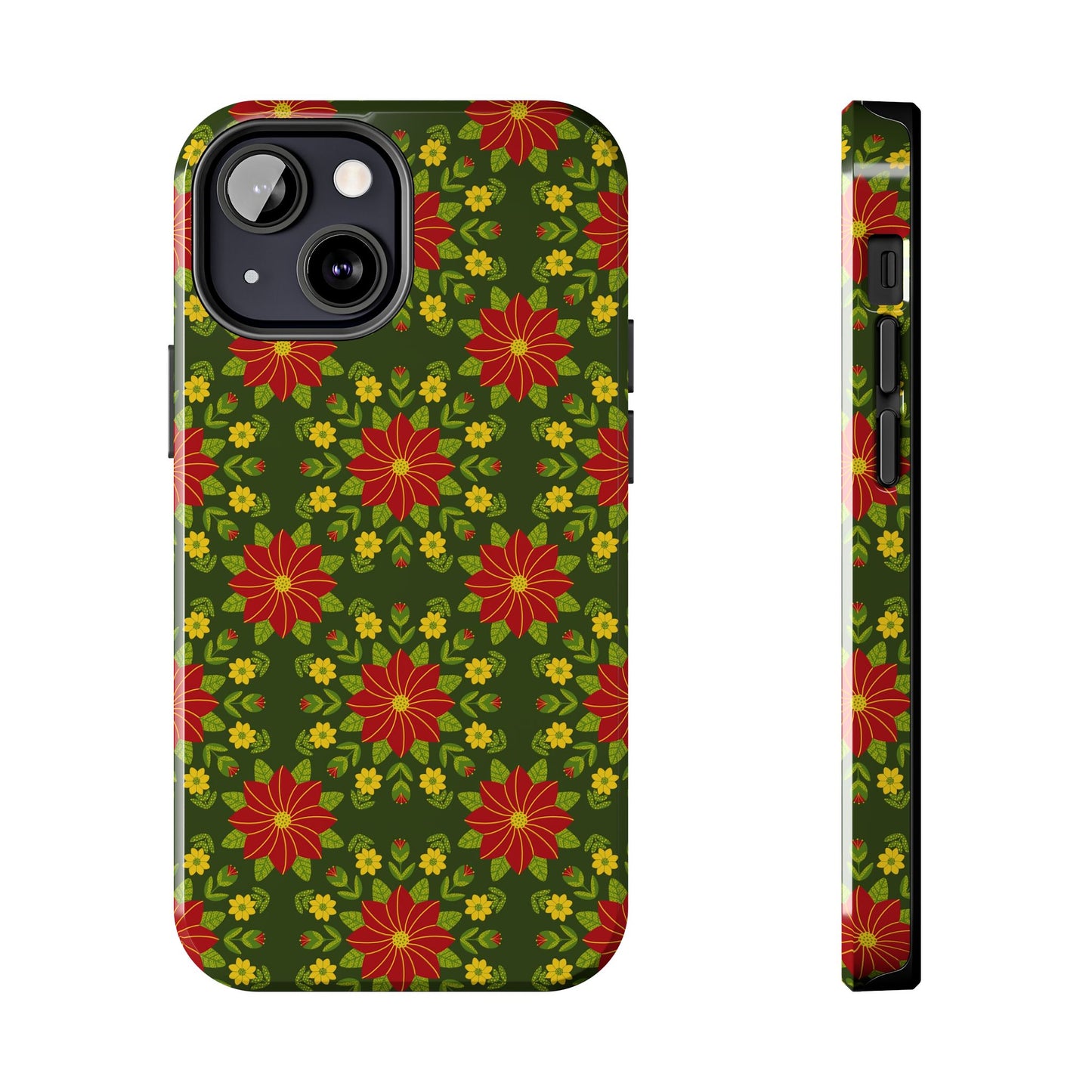 Poinsettias Tough Phone Cases