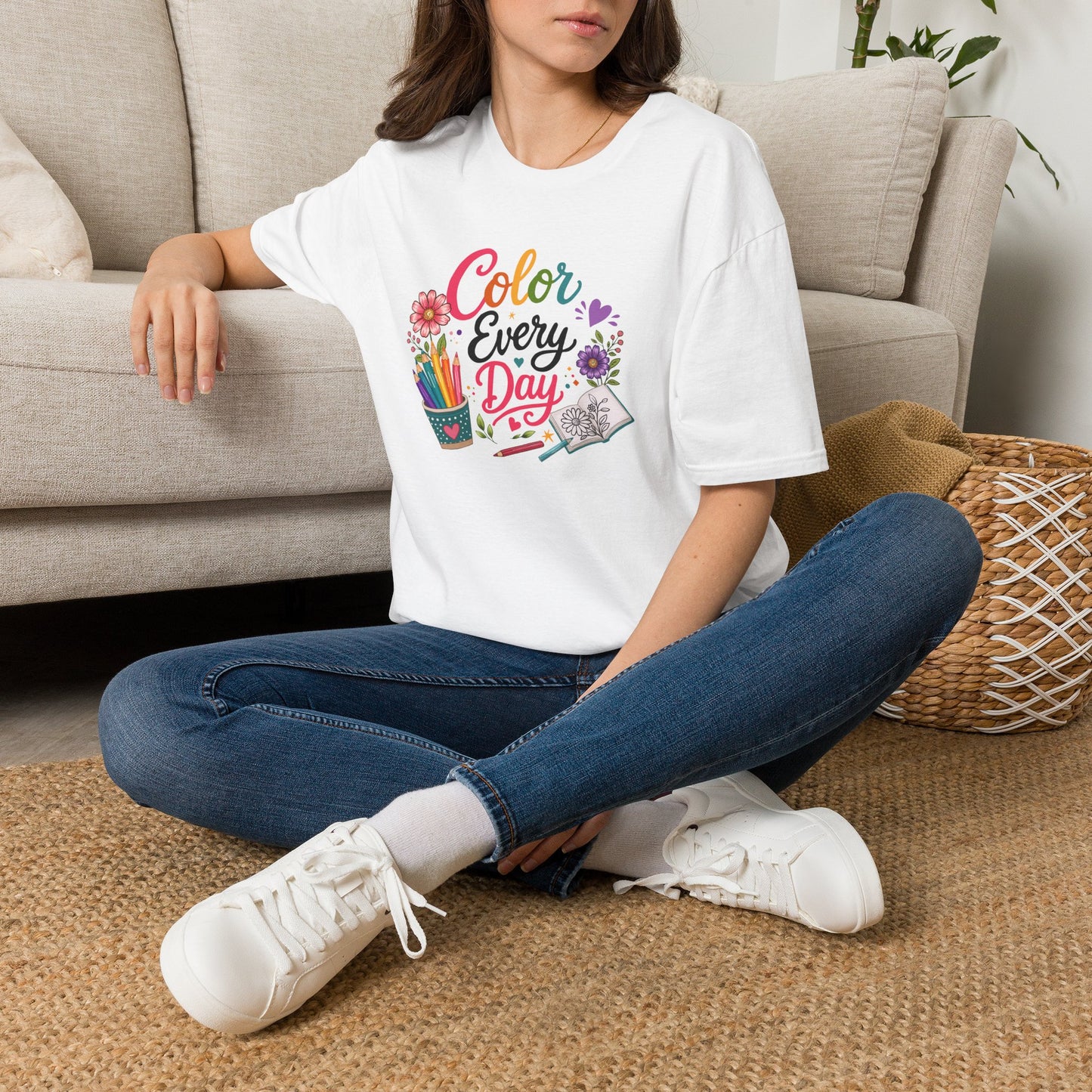 Color Every Day T-Shirt — Colorful Art & Creativity Tee for Artists, Teachers, and Coloring Fans