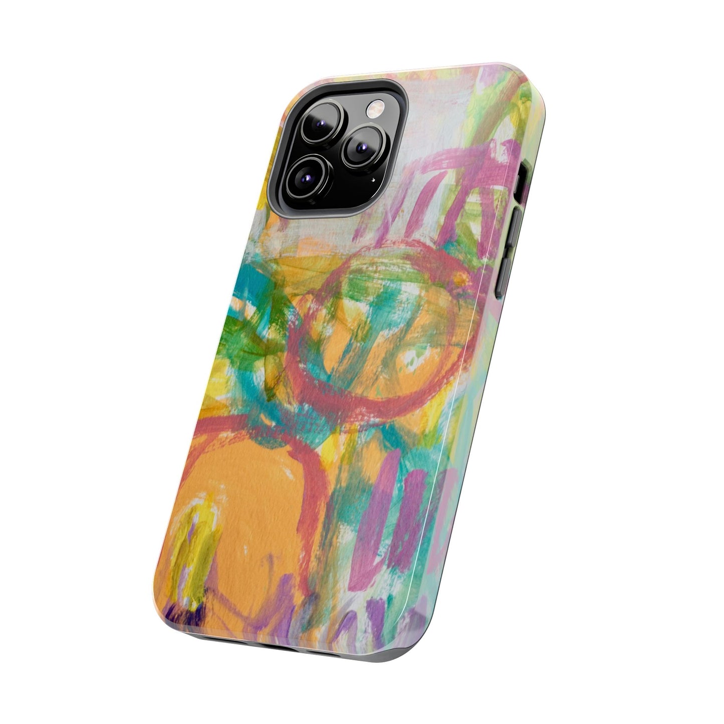 Abstract Pastel Circles Tough Phone Cases