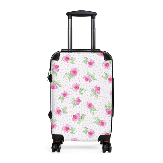 Maria’s Pink Roses Hardside Spinner Suitcase