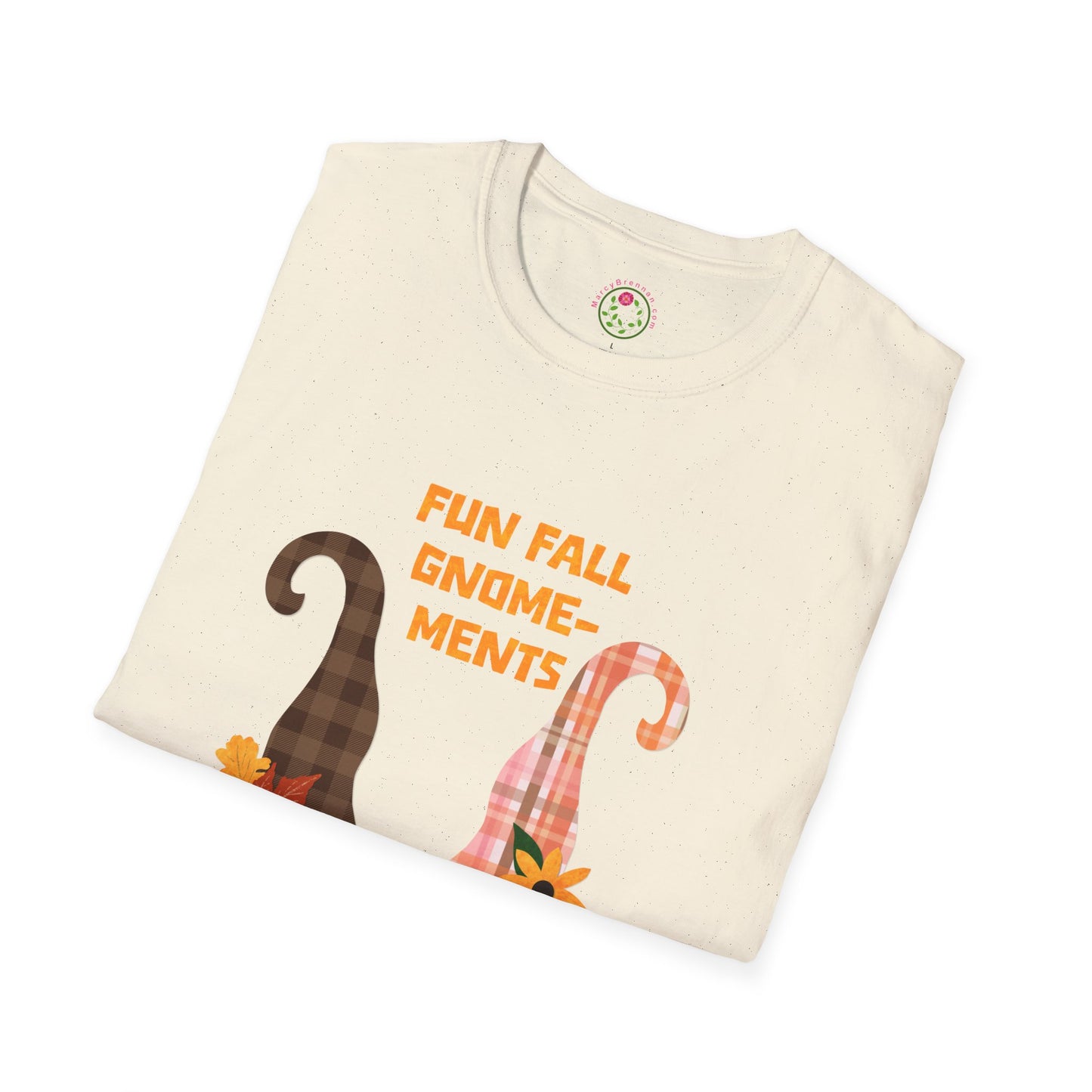 Fun Fall Gnome-ments Collage Softstyle T-Shirt