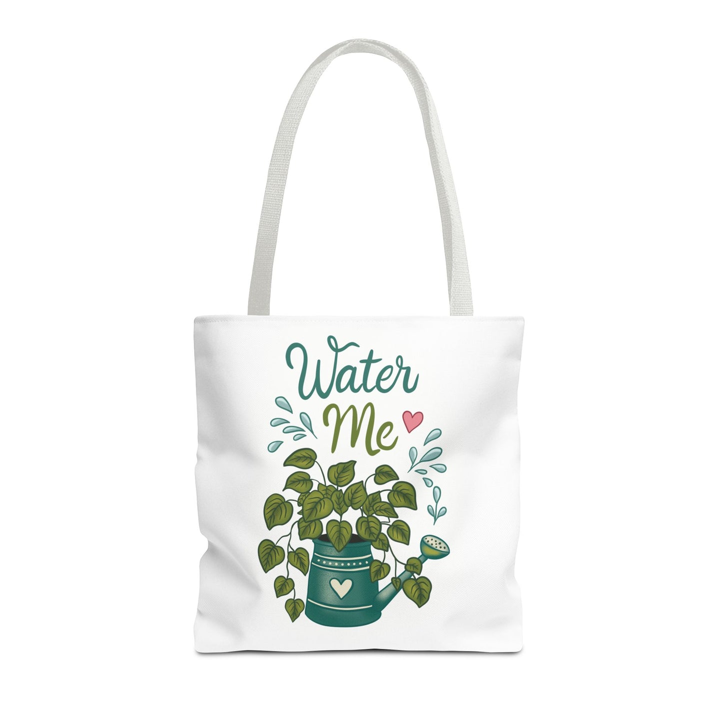 Water Me Plant Tote Bag — Cute Watering Can & Houseplant Eco Grocery Bag