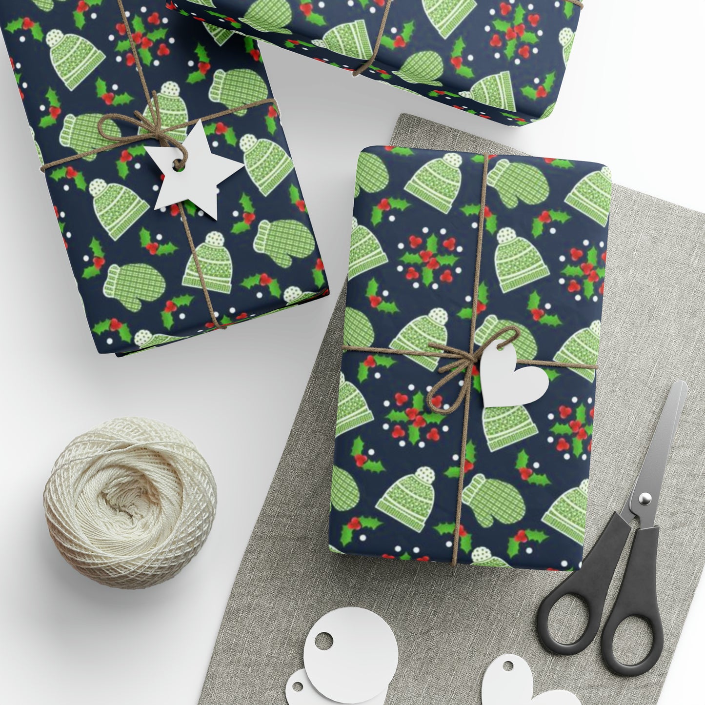 Winter Hats & Mittens Wrapping Papers