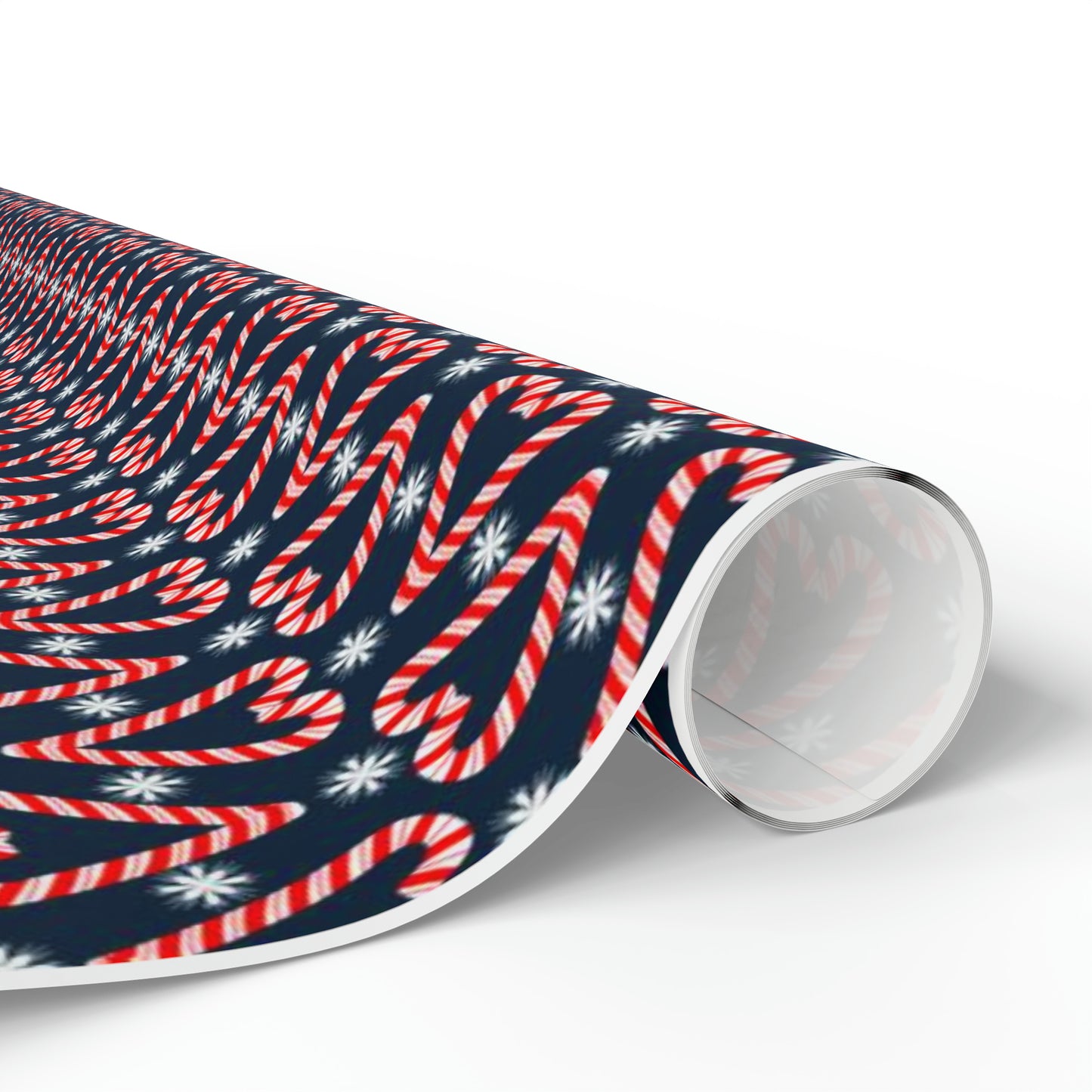 Candy Cane Hearts Wrapping Paper