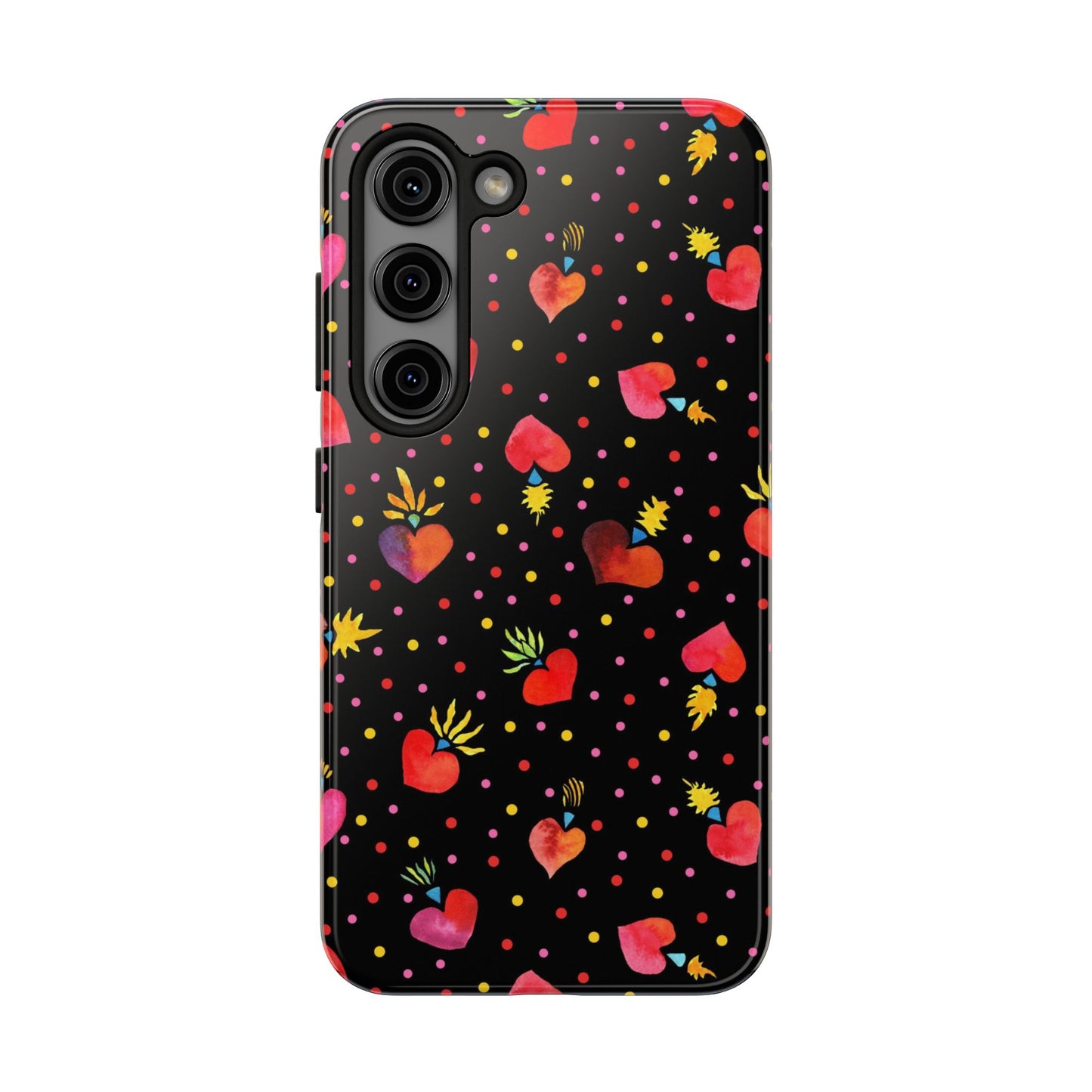 Frida Flaming Hearts Tough Phone Cases