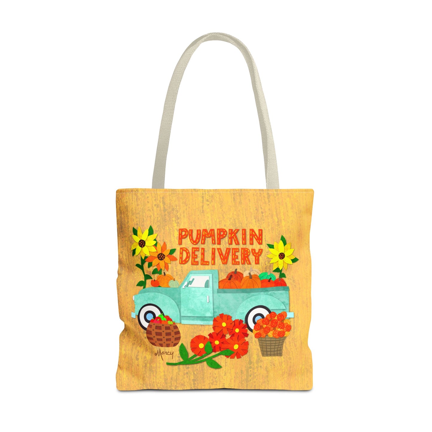 Pumpkin Delivery Collage Tote Bag
