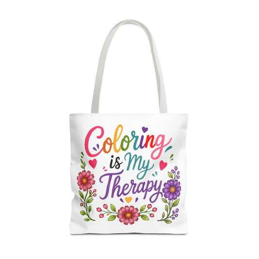 Coloring is My Therapy Tote Bag