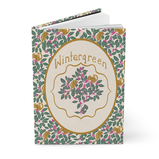 Wintergreen and Chipmunks Hardcover Journal Matte