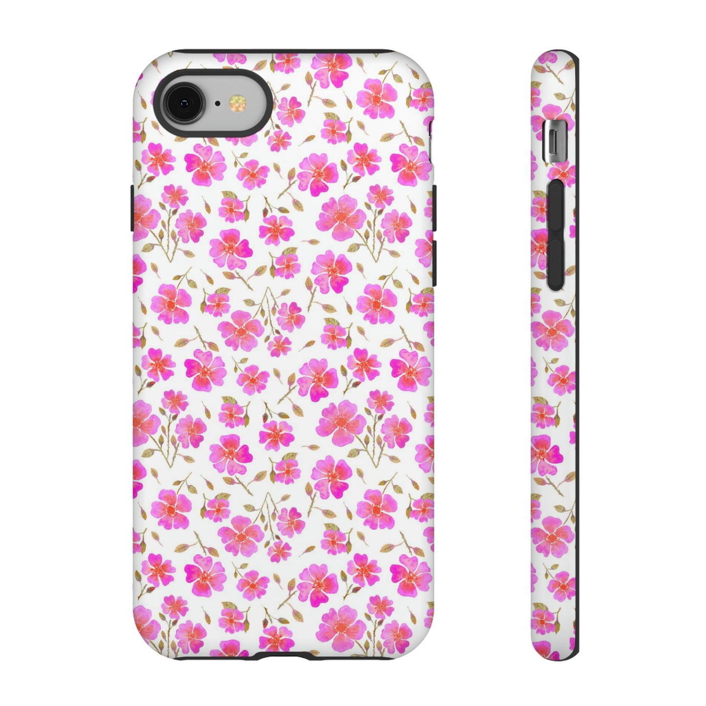 Hot Pink Wild Roses Tough Cases