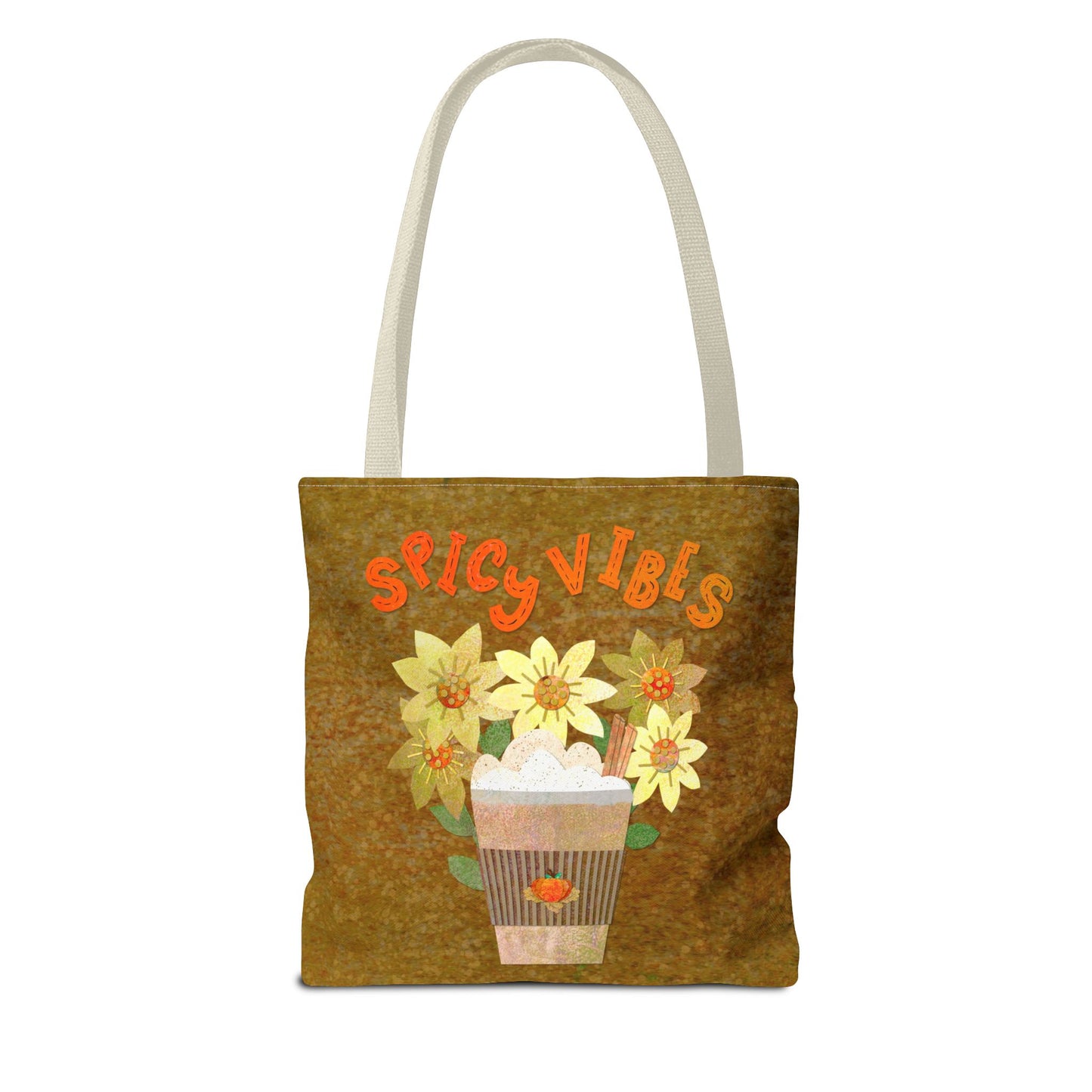 Spicy Vibes Latte Collage Tote Bag