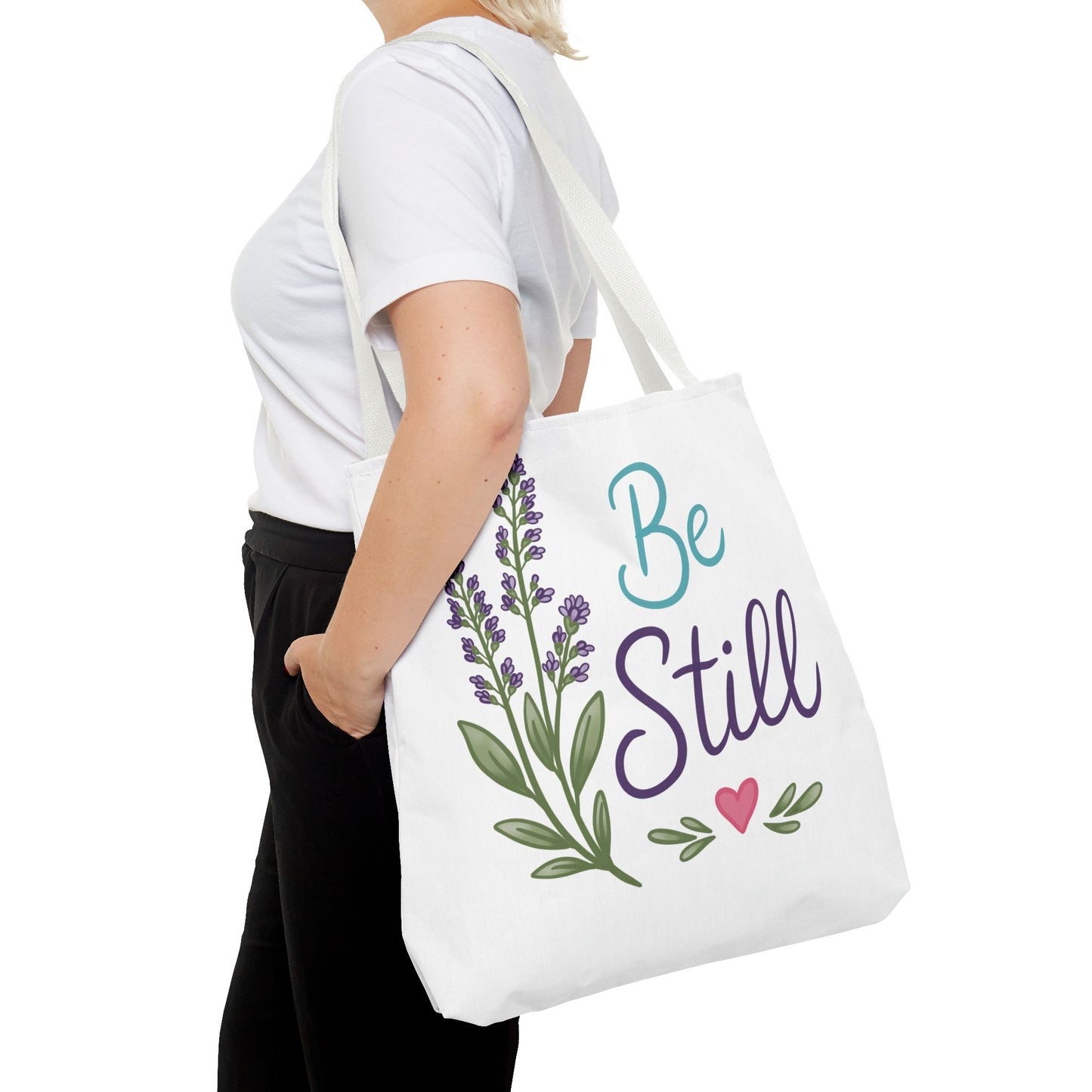 Be Still Lavender Tote Bag