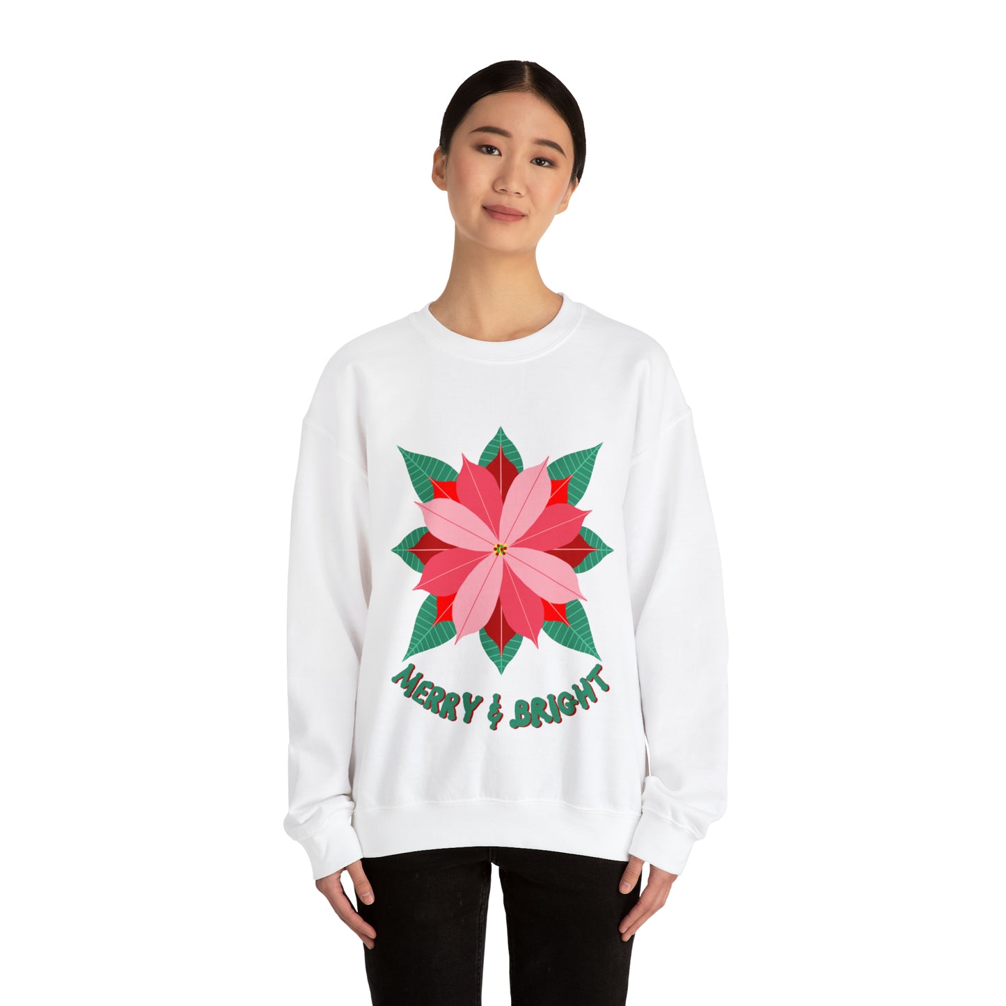 Poinsettias Unisex Heavy Blend™ Crewneck Sweatshirt