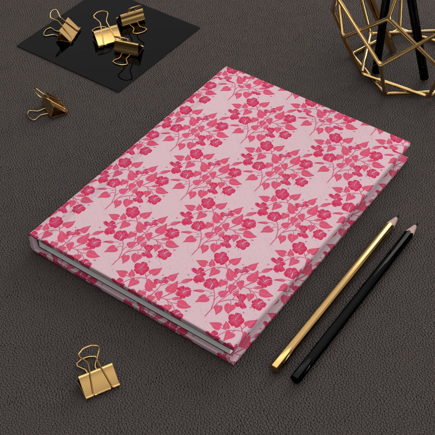 Pink Hibiscus Hardcover Journal