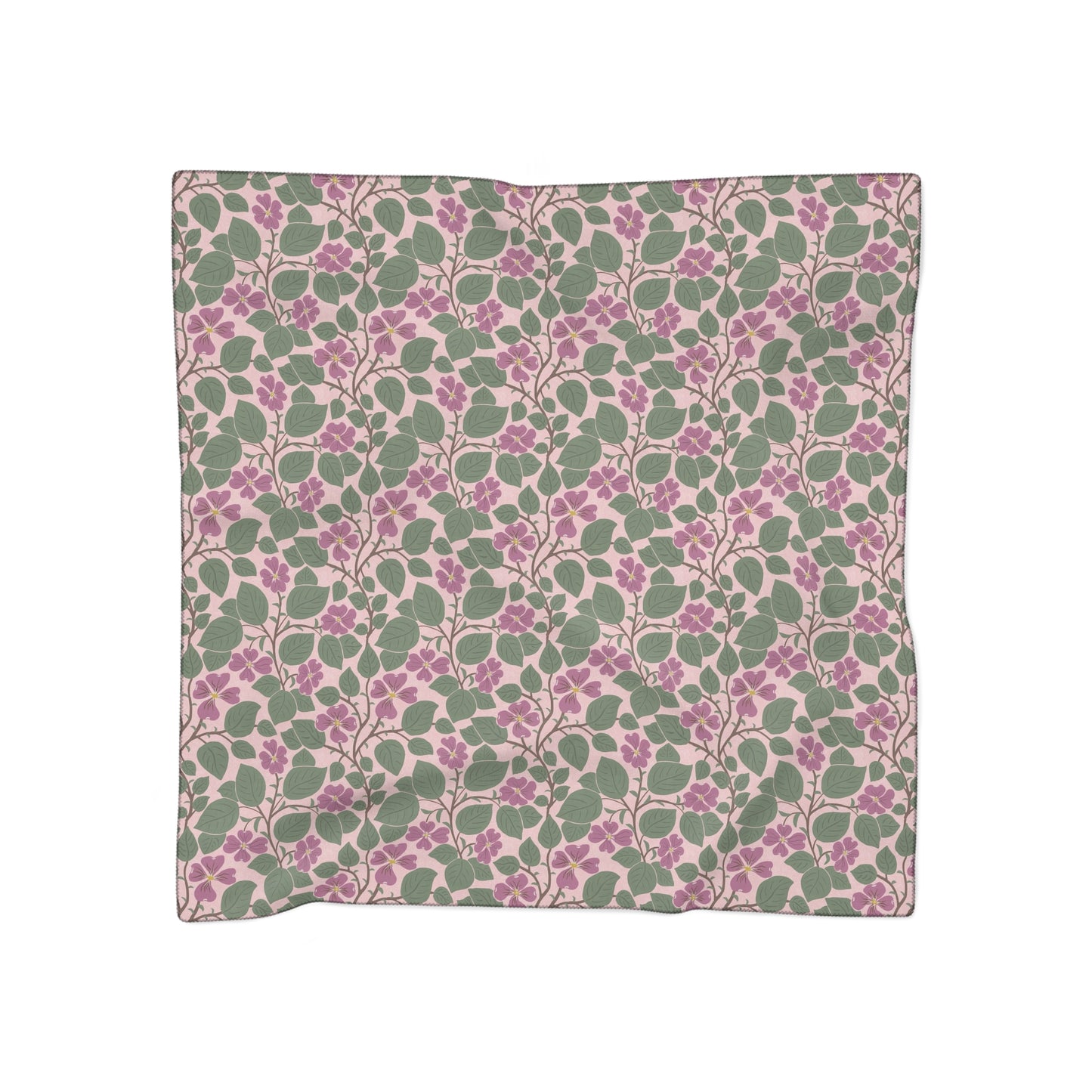 Pink Dogwoods Square Poly Scarf