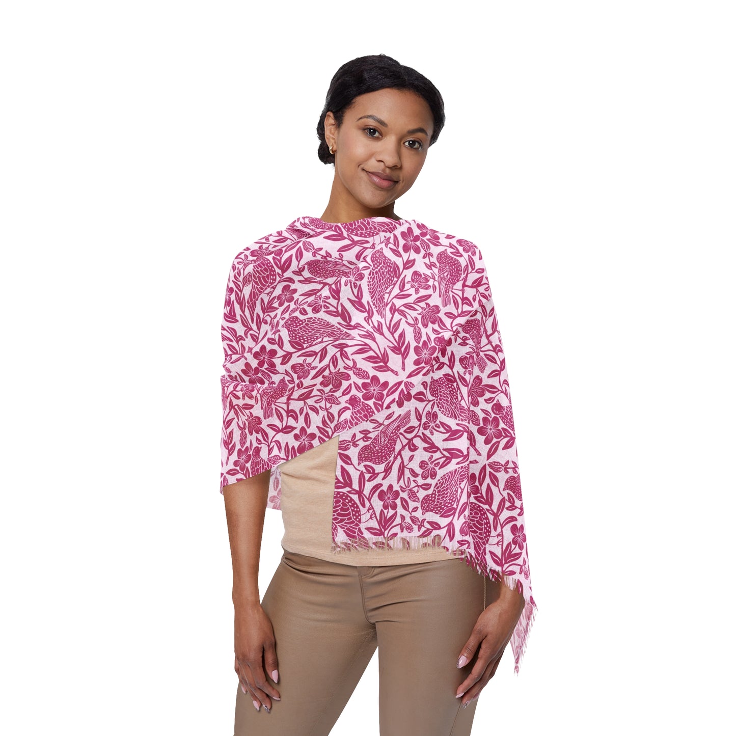 Bird Song & Blossoms Lightweight Scarf