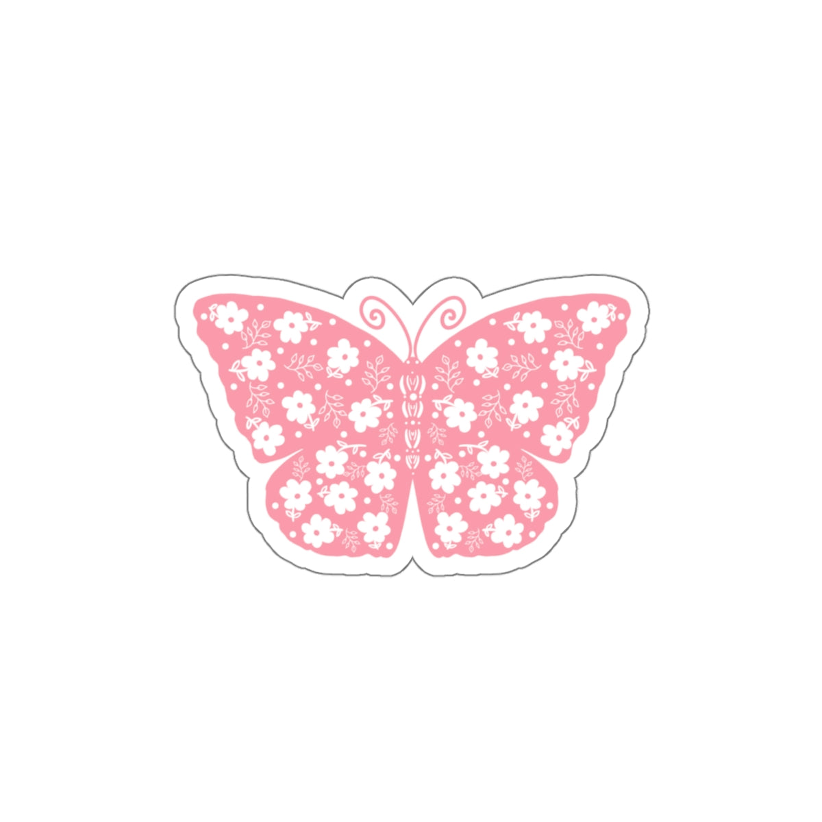 Paper Cut Style Butterfly Die-Cut Stickers