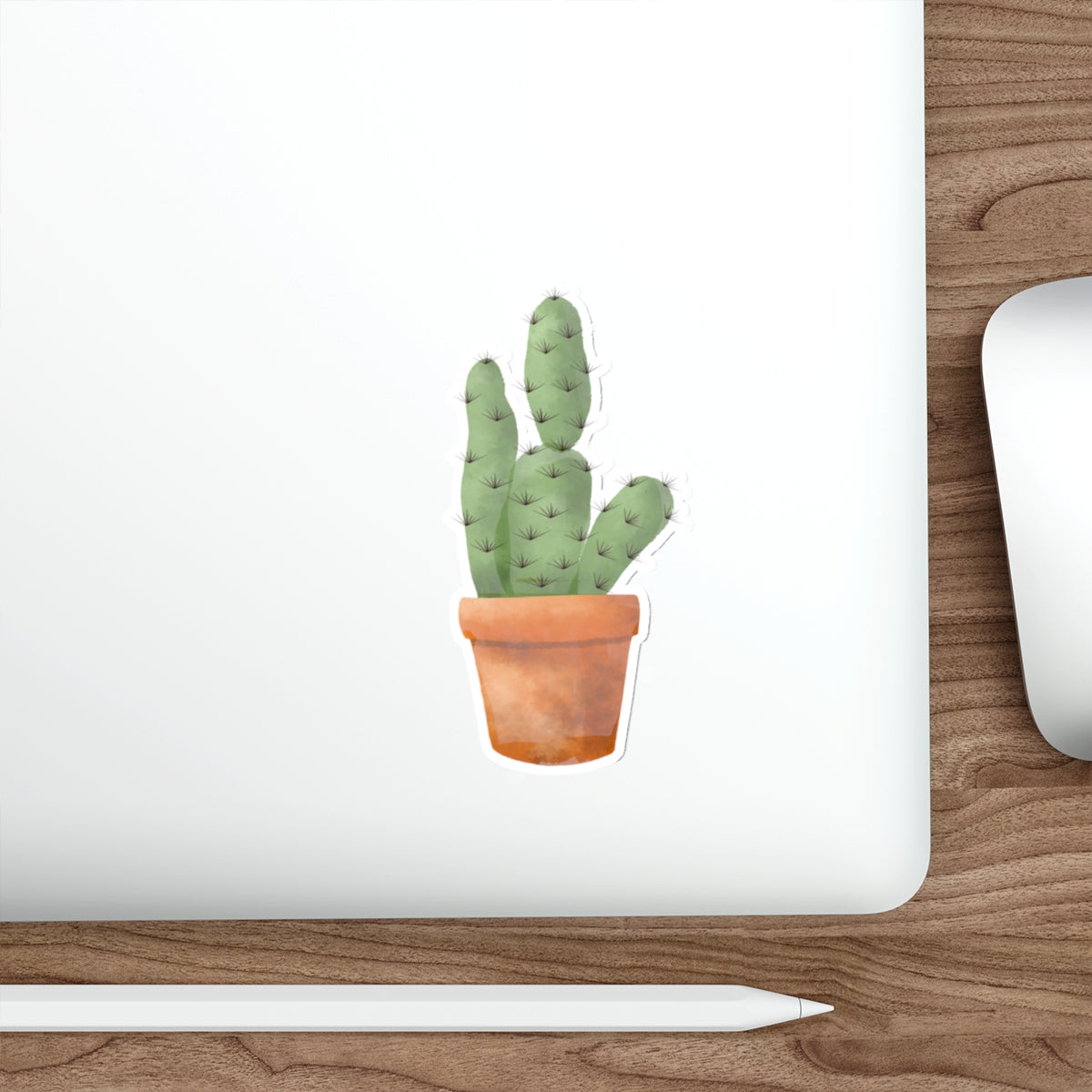 Cactus in Clay Pot Die Cut Sticker