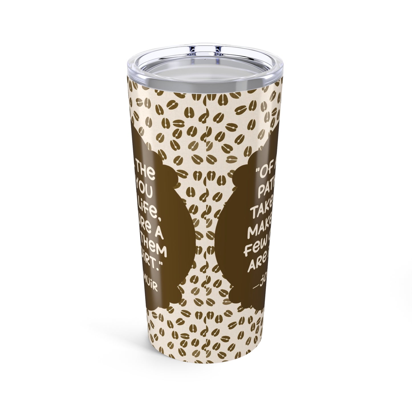 Deer Tracks with John Muir Quote Tumbler