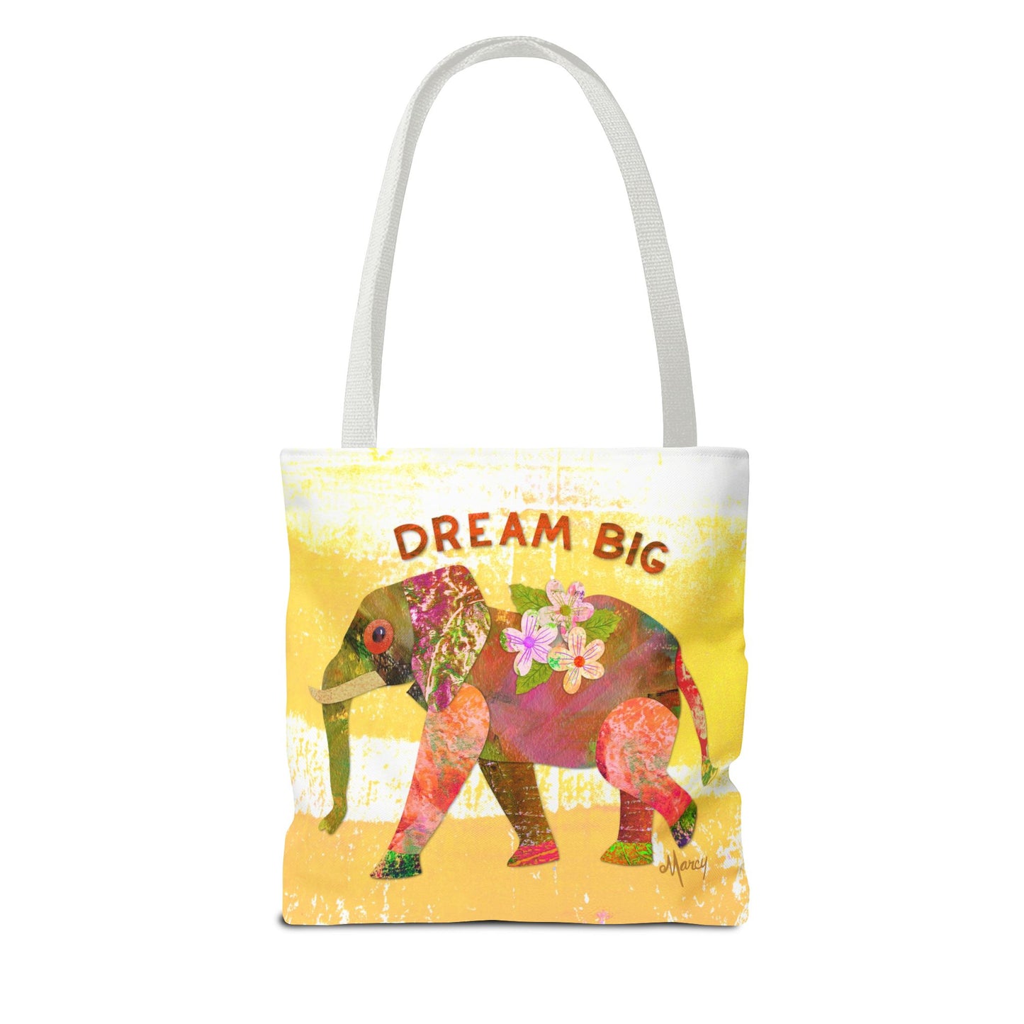 Dream Big Elephant Collage Tote Bag