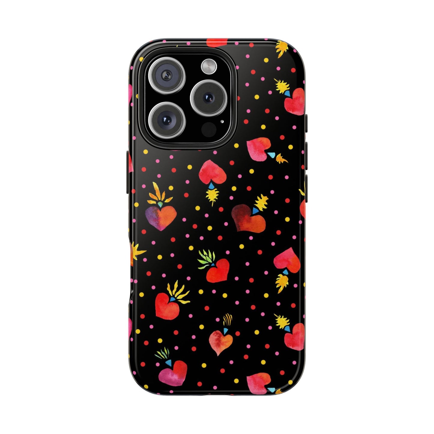 Frida Flaming Hearts Tough Phone Cases