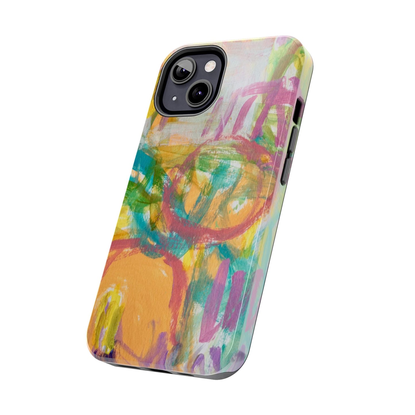 Abstract Pastel Circles Tough Phone Cases