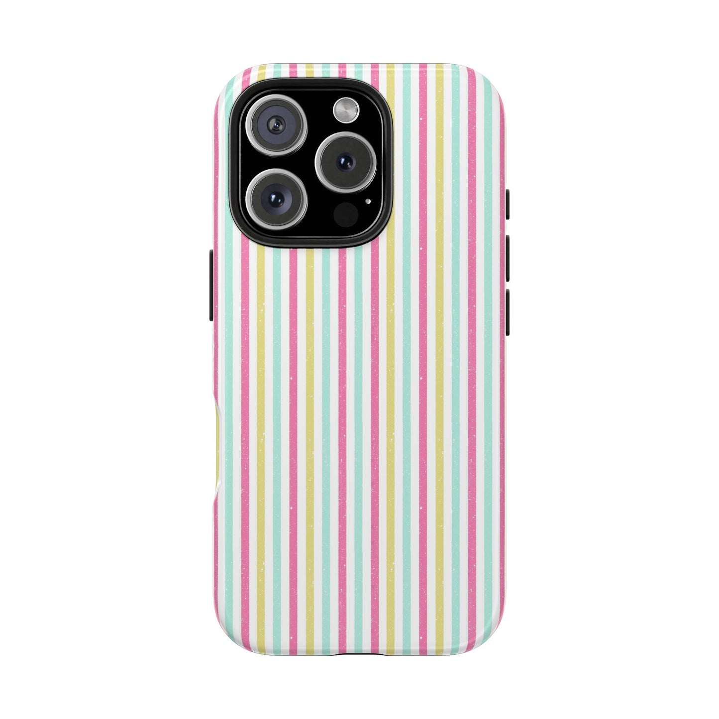 Pastel Stripes on White Tough Phone Cases