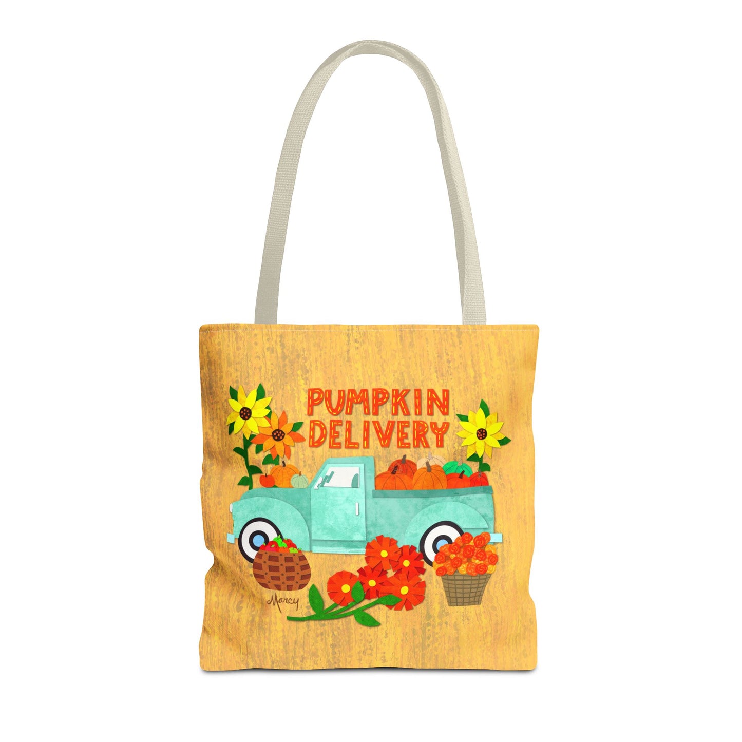 Pumpkin Delivery Collage Tote Bag