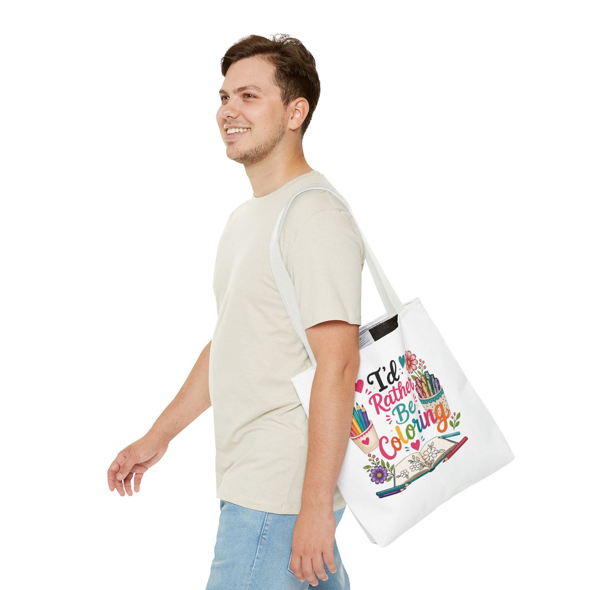 I’d Rather Be Coloring Tote Bag