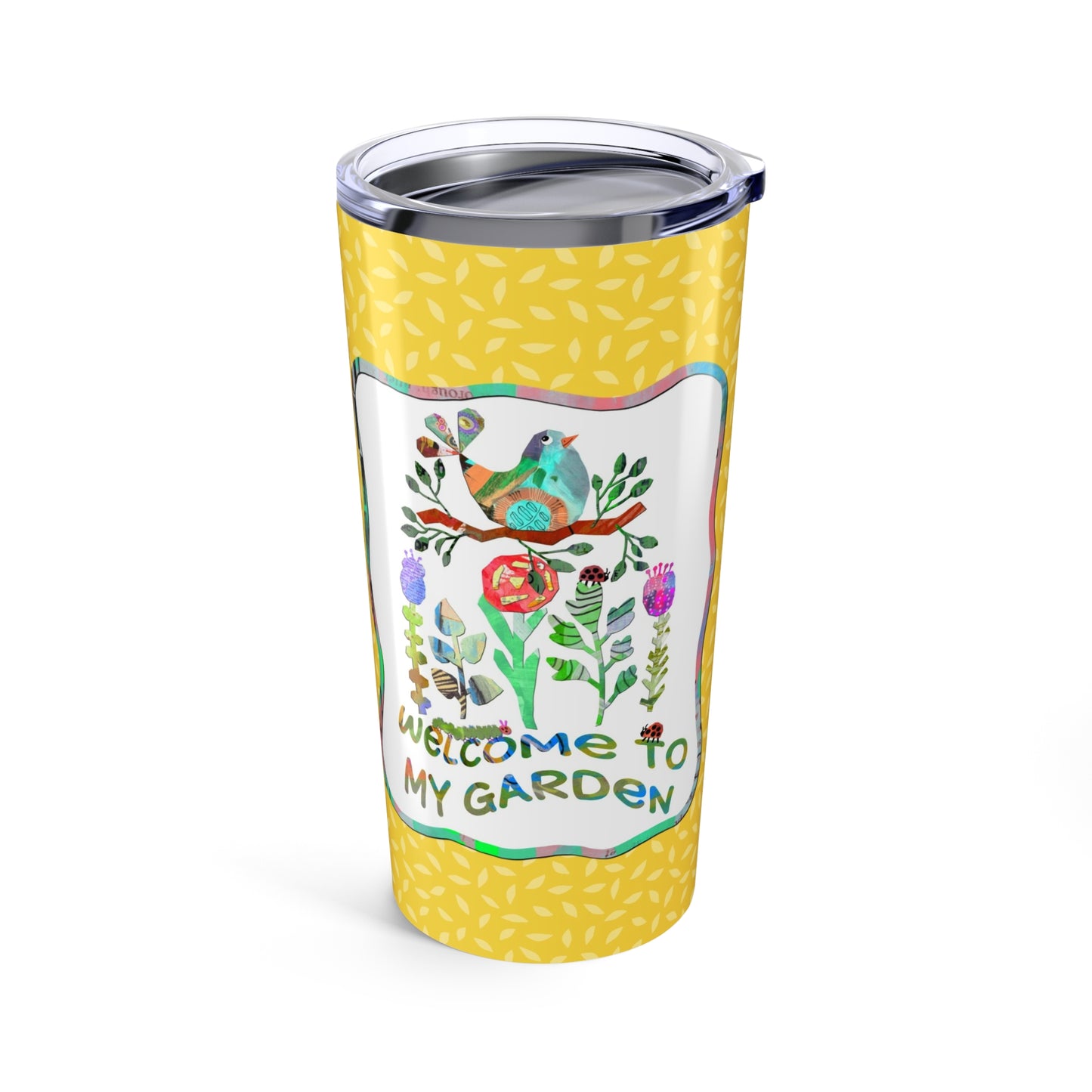 Welcome to My Garden Collage Stainless Steel Travel Mug