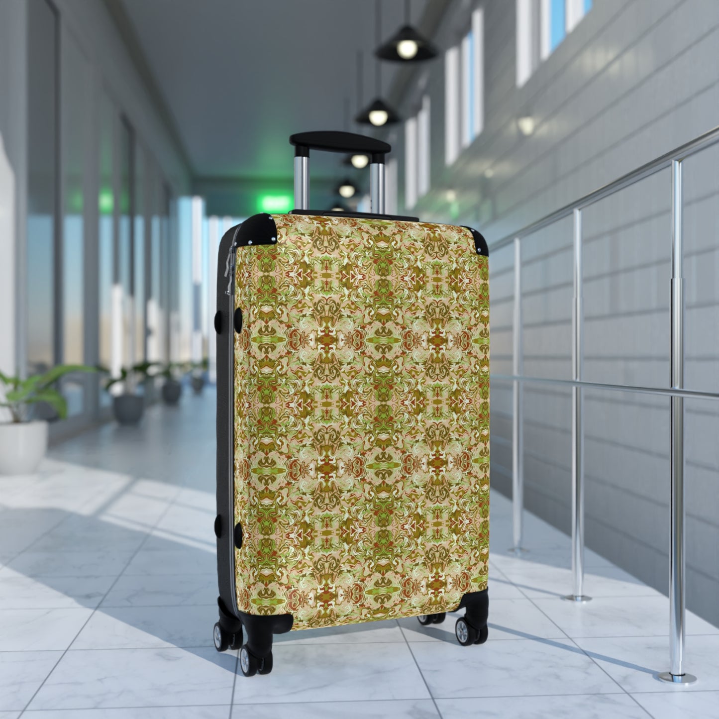 Boho Tea Garden Hardside Spinner Suitcase