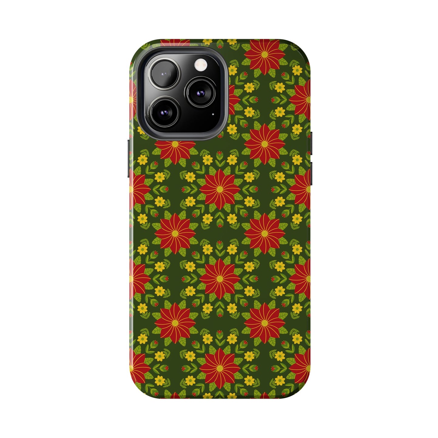 Poinsettias Tough Phone Cases